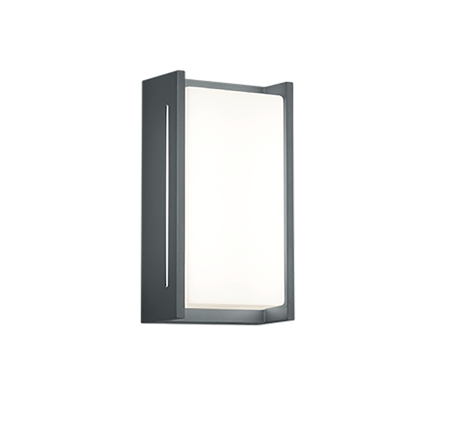 Kinkiet zewnętrzny INDUS LED 8.5W Ciepła biel 850lm antracytowo-biały wym:23,3x12,9x12,9cm IP54 Trio
