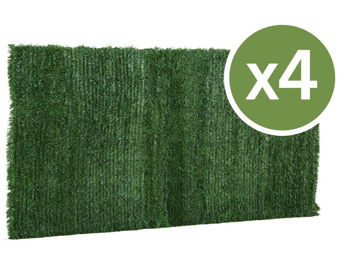 Zestaw 4 sztucznych żywopłotów - 150 x 300 cm