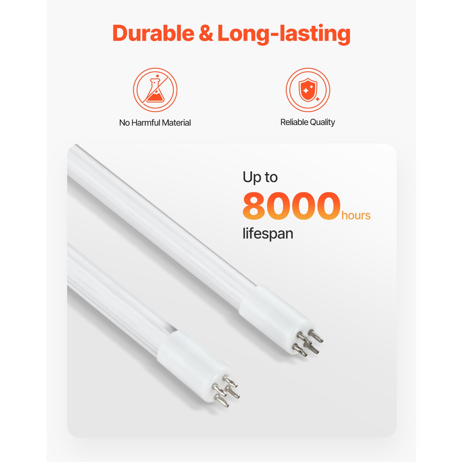 Purificateur d'eau UV SucceBuy 56W 45,4 L/min,filtre polyvalent,acier inox,coque quartz,pour toute la maison - 8