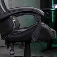 Amstrad ams-led-darkside fauteuil - chaise de bureau gamer noir avec éclairage led 366 effets - télécommande Amstrad ams-led-darkside fauteuil - chaise de bureau gamer noir avec éclairage led 366 effets - télécommande