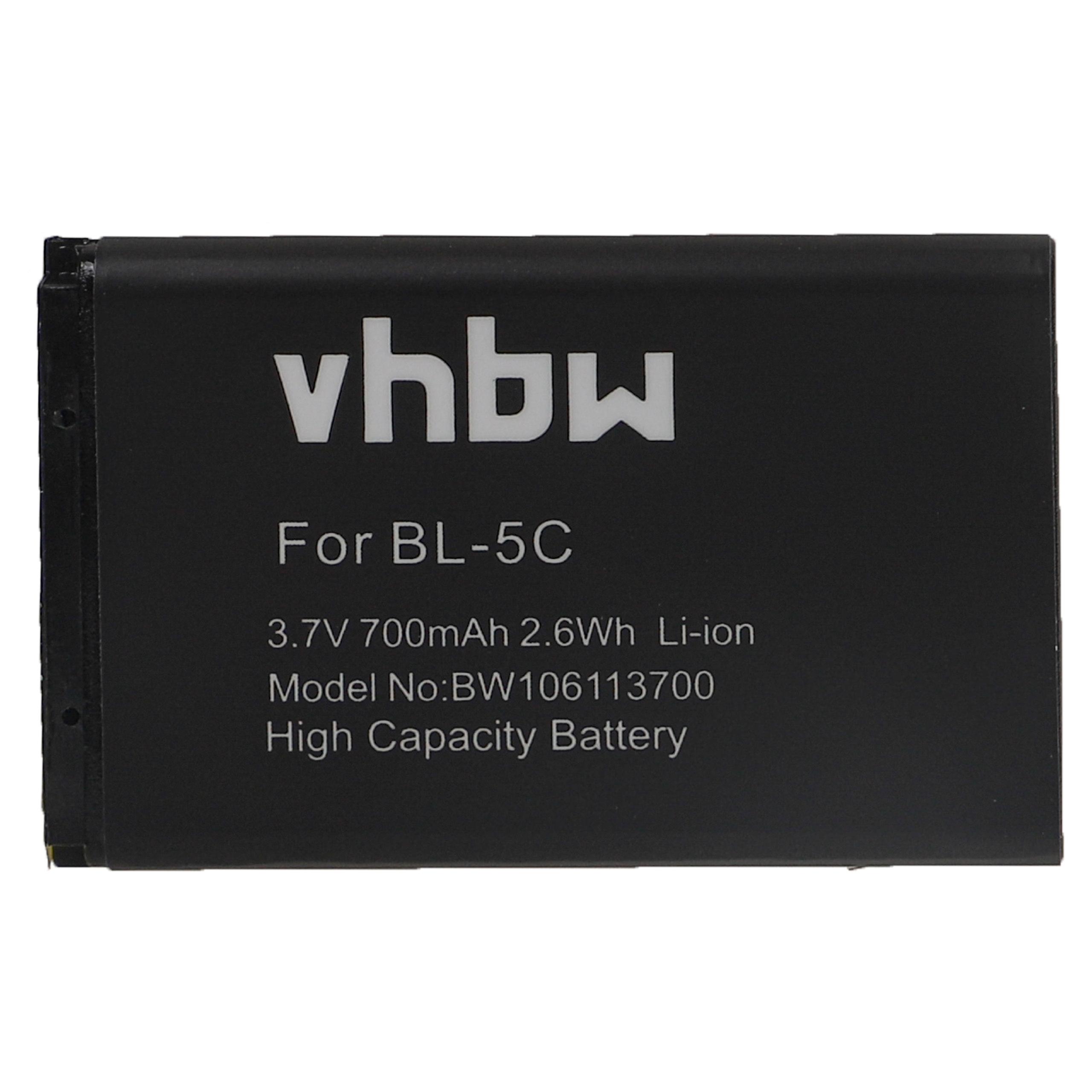 Vhbw Batterie compatible avec Consumer Cellular Envoy U3900 smartphone (700mAh, 3,7V, Li-ion