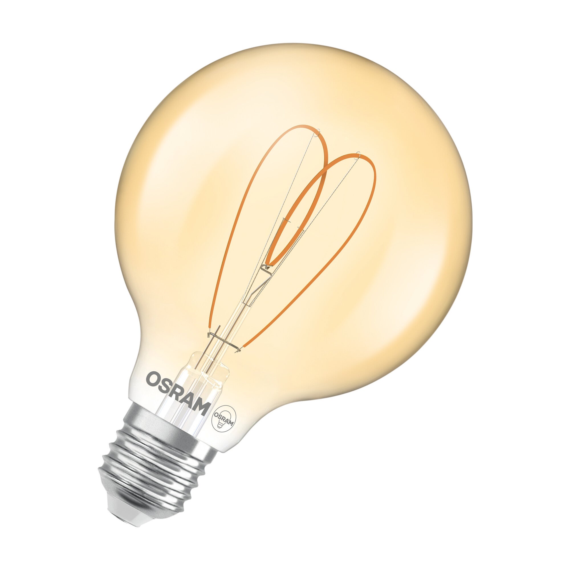Żarówka LED Osram Dekoracyjna G95 Kula E27 4.9W 470lm 2200K Ciepła CRI90 300st Bursztynowa Ściemnialna