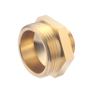 Stp 1 11 Adattatore Filettato BSP-NPT 1/4 Pollice - Maschio BSPT A Femmina NPT, Ottone, Da Europa A USA Adattatore Filettato 1/4 BSPT A NPT - Foto 2