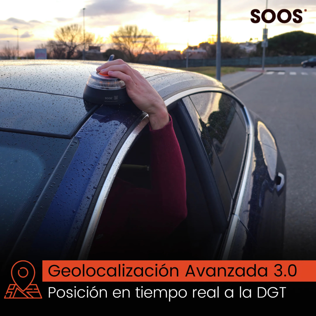 Pack 4 Luz de Emergencia V-16 Conectada DGT 3.0 SOOS V16IoT - Geolocalización Incluida - 4
