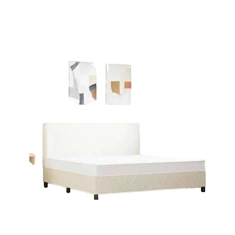 Materac sprężynowy bonnell vidaXL biały 180x200 cm Komfort średni