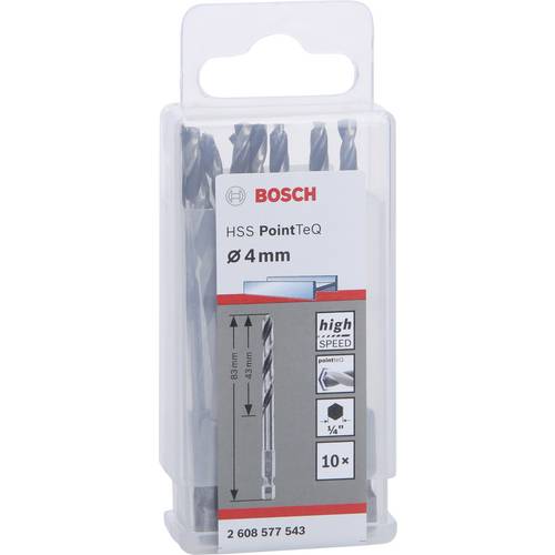 Bosch Accessories 2608577543 - Set di punte per trapano a coda, 10 pezzi