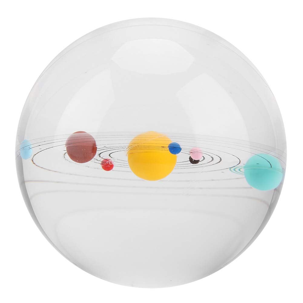 Bola de cristal 3D del sistema solar de 60 mm, regalos del universo con modelo grabado con láser, decoración de astronomía y regalo para niños, entusiastas de la física y coleccionistas Bola de cristal 3D del sistema solar de 60 mm, regalos del universo con modelo grabado con láser, decoración de astronomía y regalo para niños, entusiastas de la física y coleccionistas
