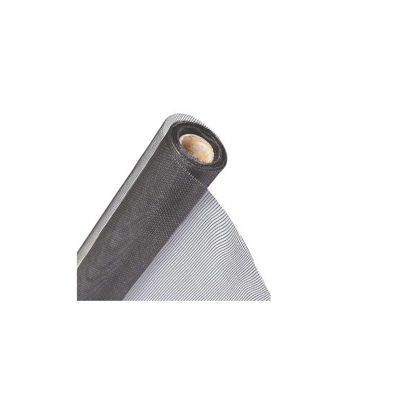 Mosquitera de fibra de vidrio gris, 150 cm de alto, rollo de 50 m, para ventanas