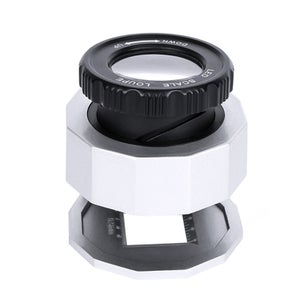 Loupe de poche 30X avec échelle LED lumière UV Loupes