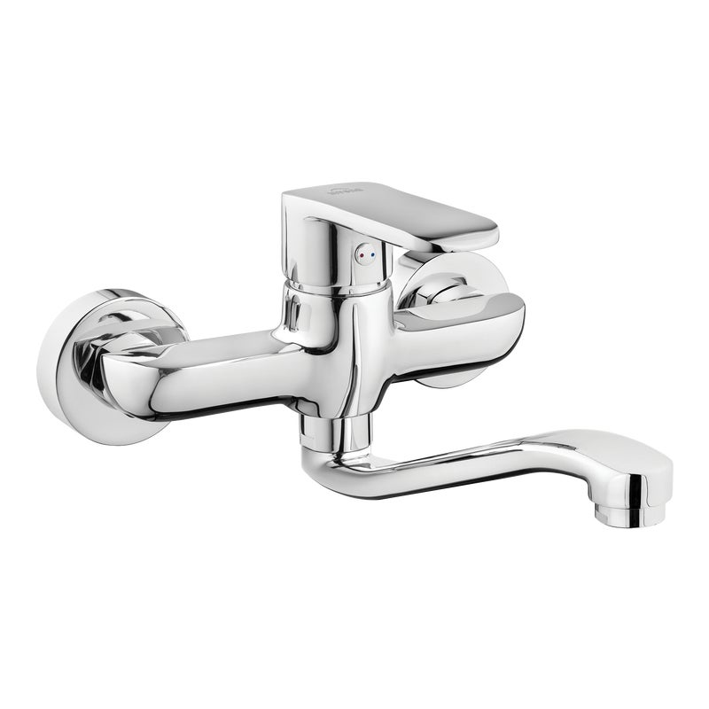 Bateria kuchenna scienna Invena Siros wylewka 21,5 cm chrom