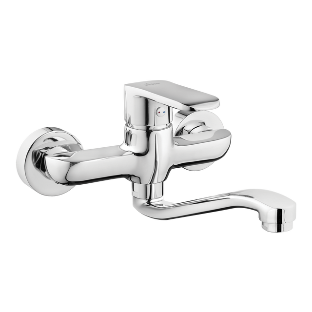Bateria kuchenna scienna Invena Siros wylewka 21,5 cm chrom