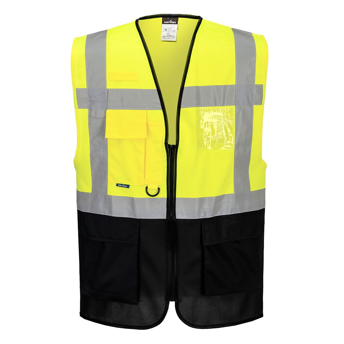 Gilet fluo secouriste Haute Visibilité Portwest Executive Warsaw Jaune / Noir XXL - 7