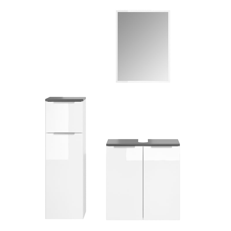 Vicco Zestaw mebli łazienkowych Otis, Biały, 3 części