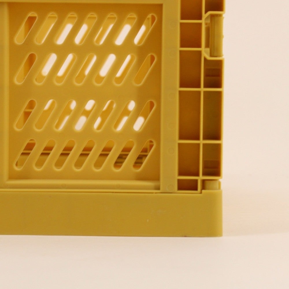 Caisse pliable en plastique jaune 30x40cm - Ornami - 4