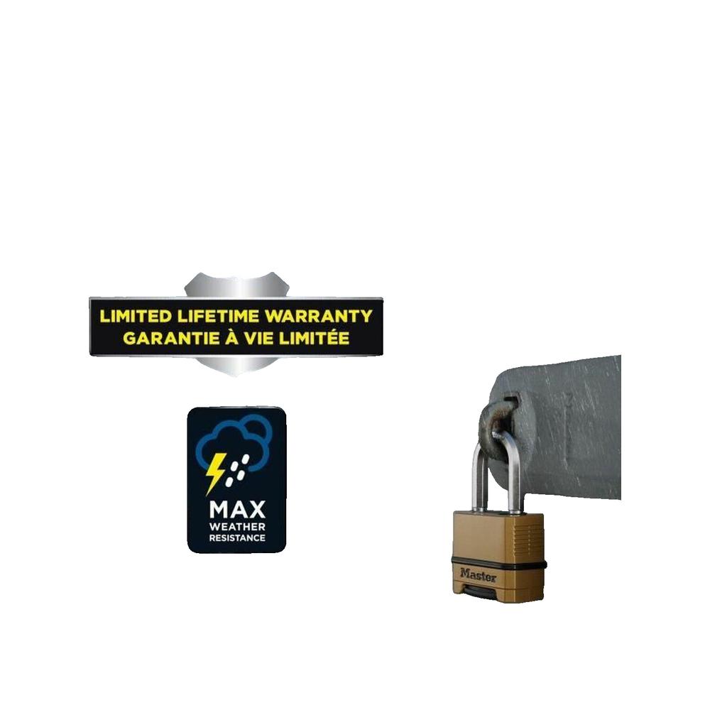 Cadenas à combinaison MASTER LOCK zinc, l.51 mm - 3