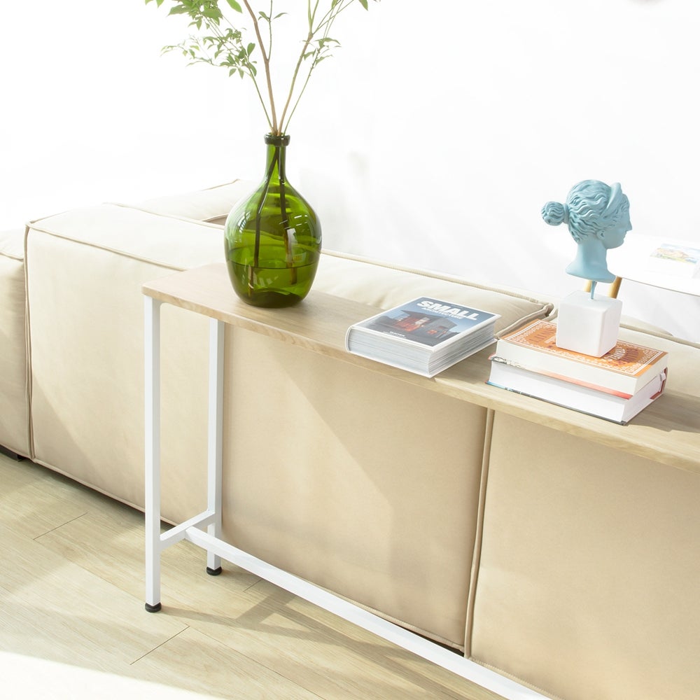 SoBuy FSB19-Z Table Console Table d'appoint Cadre et 4 Pieds en Fer Marron - 4