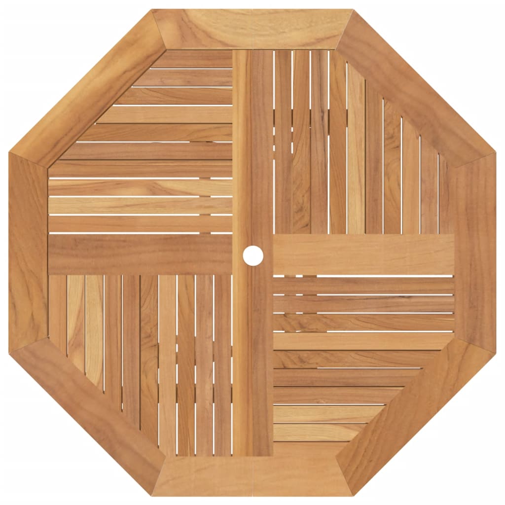 Table pliable de jardin 120x120x75 bois massif de teck - 6
