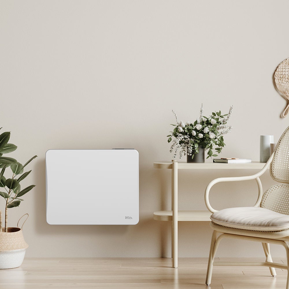 Radiateur à inertie céramique 1000 W mural Blanc Thermostat LCD — free download