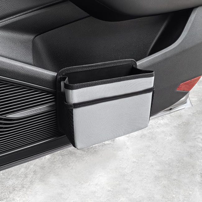 Lancomotion Cestino Portatutto Auto In Plastica Riciclata – Grigio, Con Manico E Supporto Antiscivolo