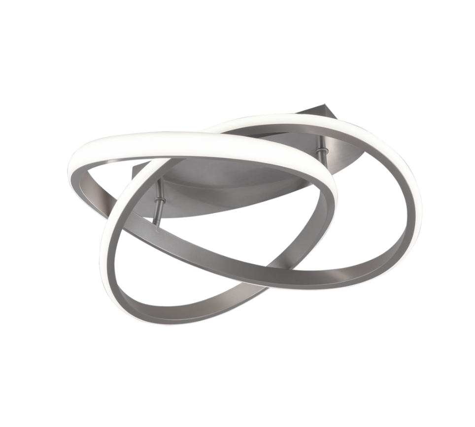 Lampa sufitowa LED COURSE 18W Ciepła biel 2400lm metal srebrno-biała wym:18,8x45x45cm IP20 RL