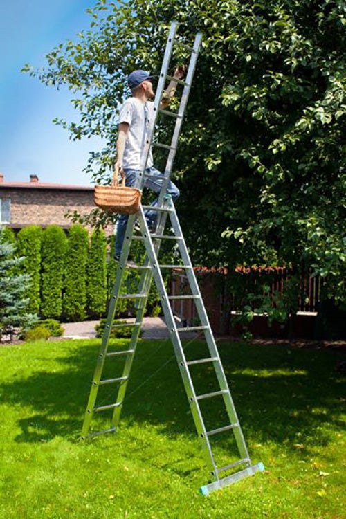 Echelle transformable 3 plans 3x7 barreaux - Longueur max. 3.99m - Sol plat - 7607 - 5