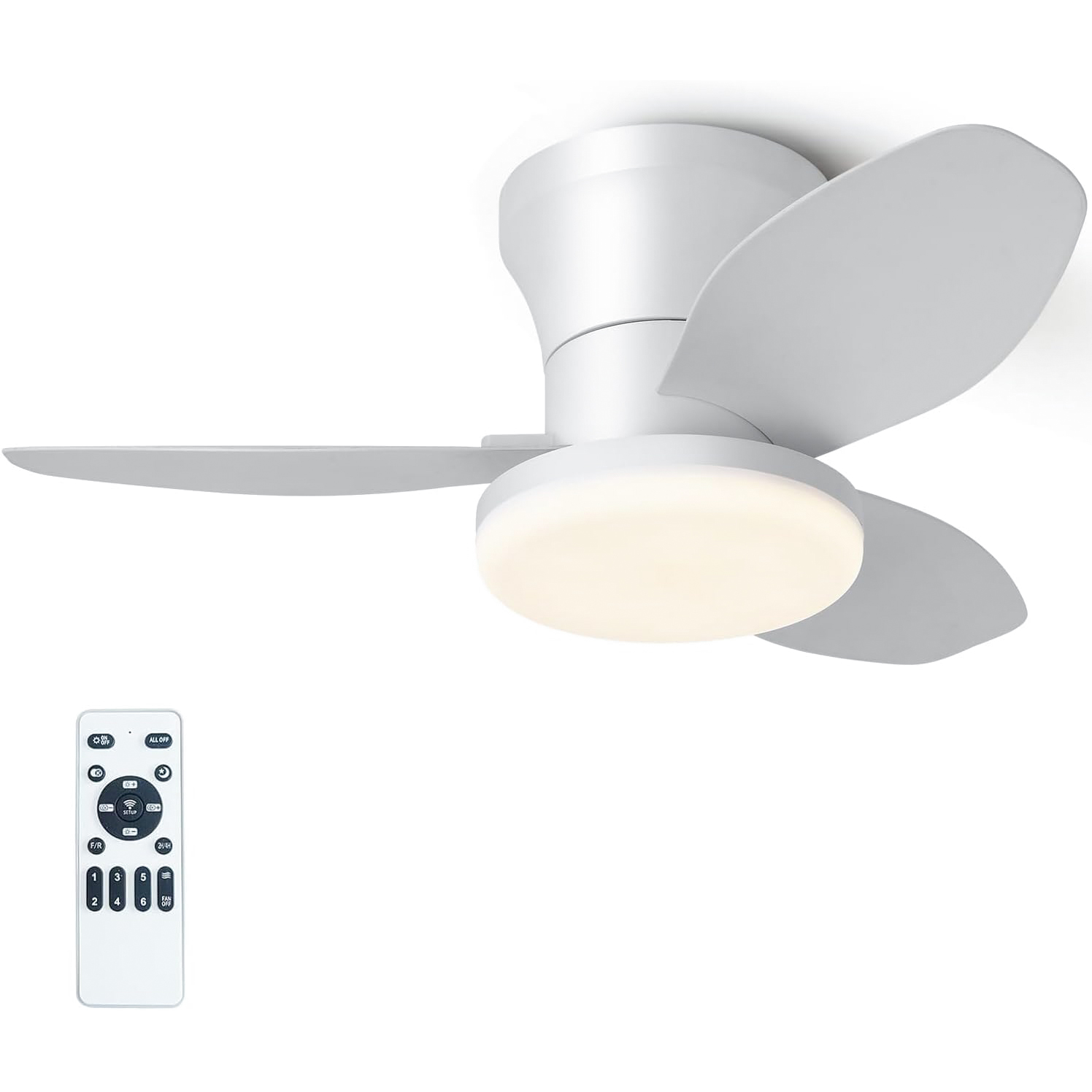 Ventilatore Da Soffitto VENTO Con Luce - Moderno Per Camera Da Letto E Soggiorno - Foto 10