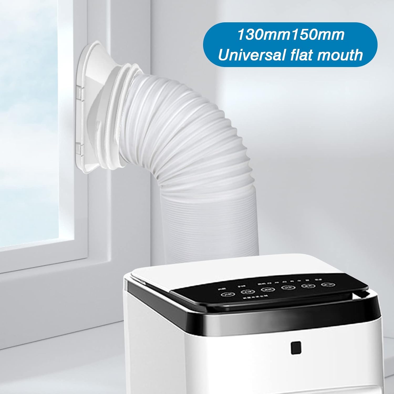 Interface de tuyau d'évacuation de climatiseur,adaptateur de tuyau d'évacuation de climatiseur portableadaptateur de tuyau de fenêtre pour climatiseur - 2