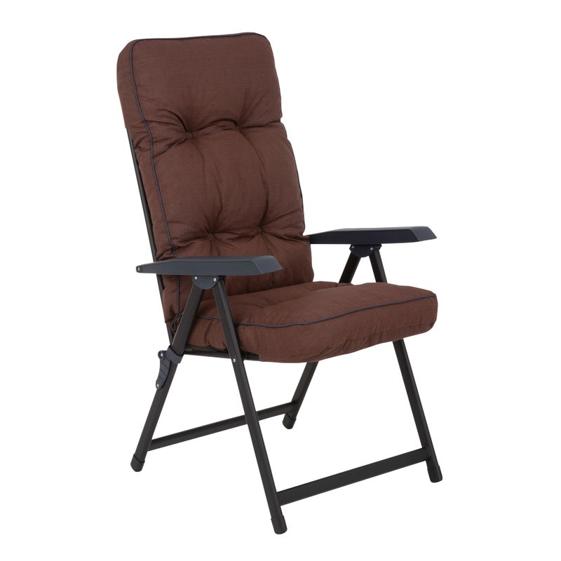 Fotel ogrodowy rozkładany Lena Black Edition brązowy Patio