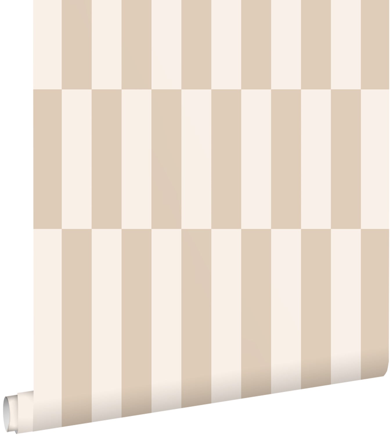 Tapeta paski beżowym - 53 cm x 10.05 m - ESTAHOME