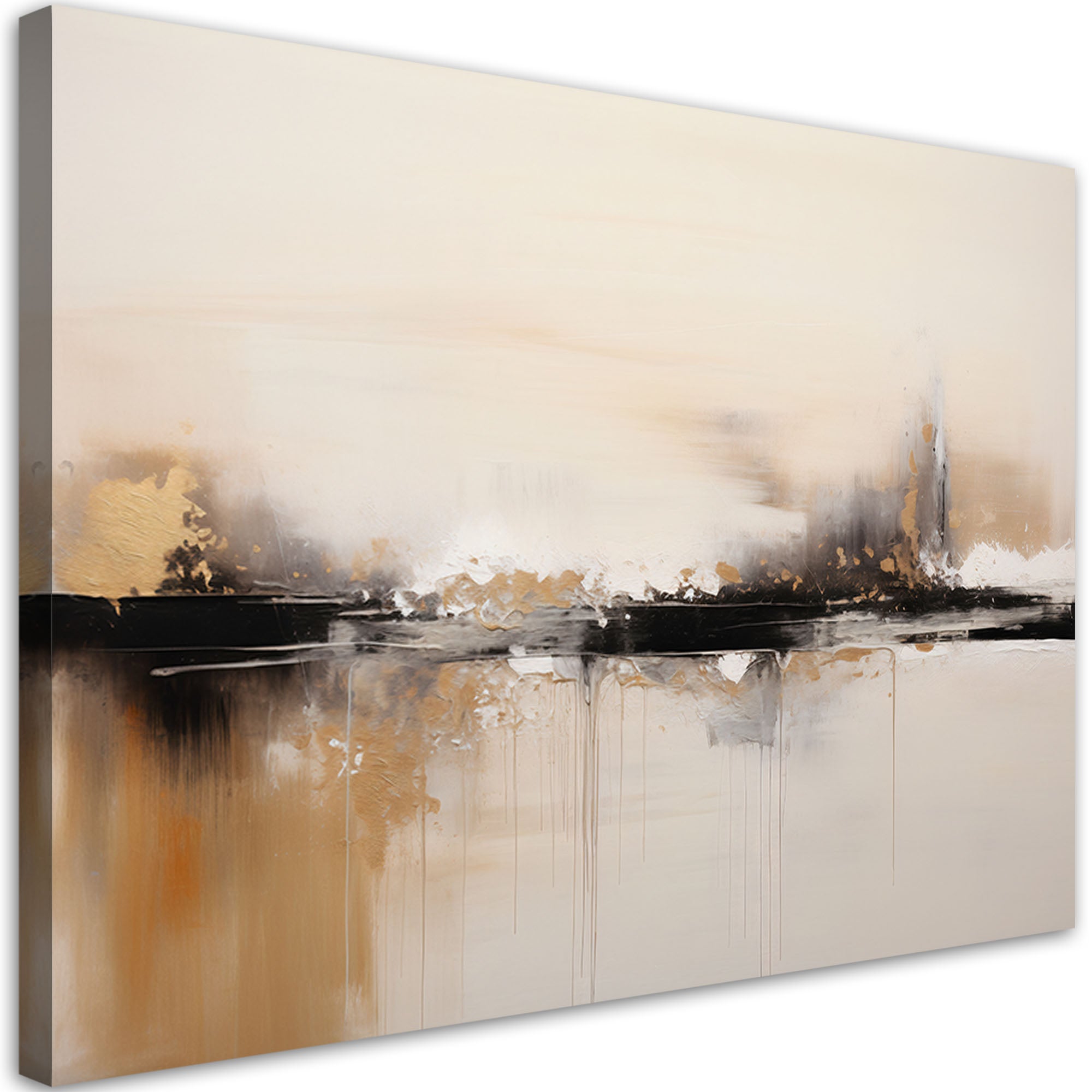 Obraz na płótnie, Beżowa Abstrakcja 120x80