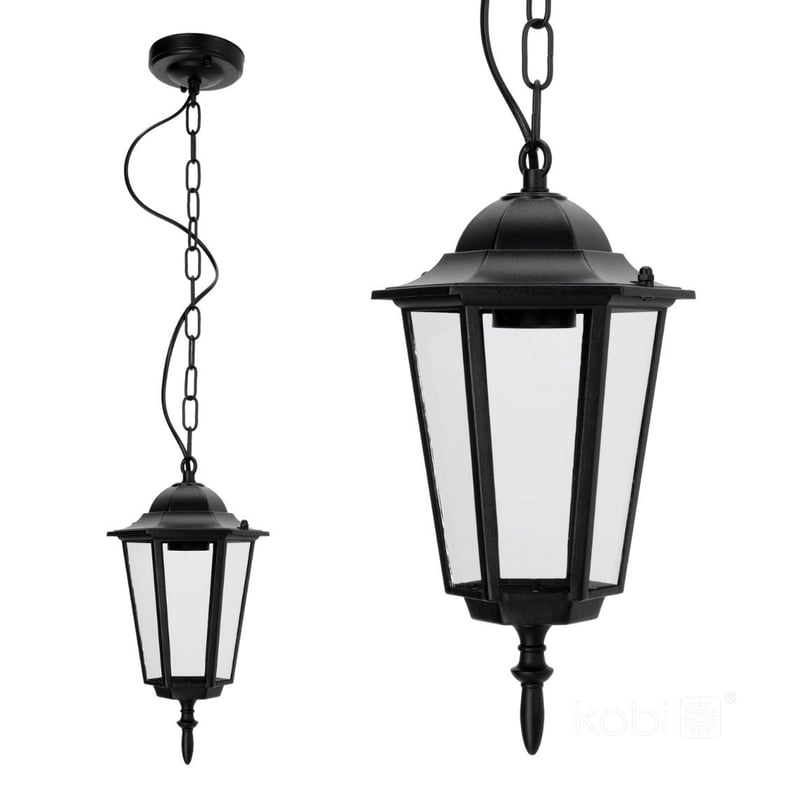 Lampa sufitowa zewnętrzna Lo 4105 czarna 1xE27x50W wym: 79 x 17,5 x 17,5 cm aluminium Kobi