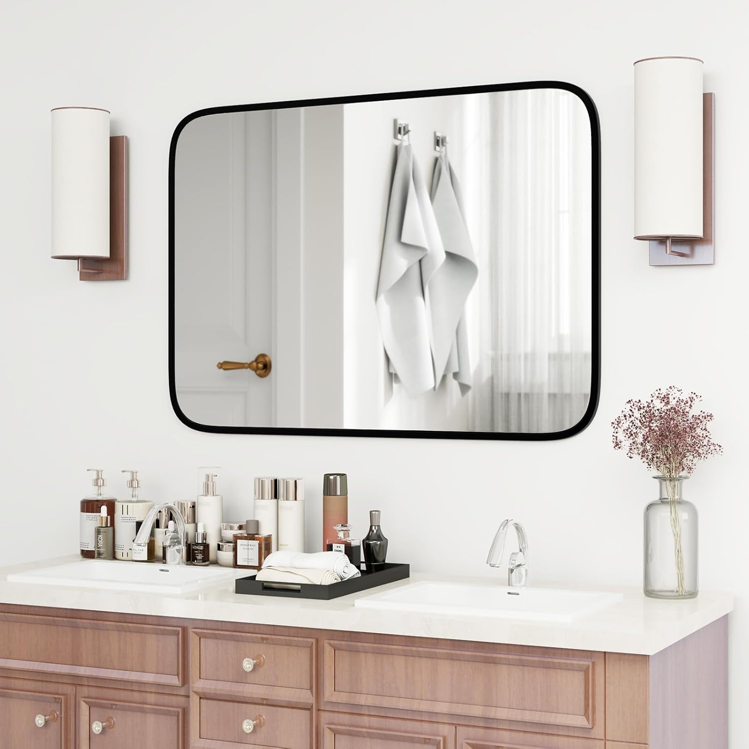 SET 4 MIROIRS RECTANGULAIRES 15x45 CM | Leroy Merlin
