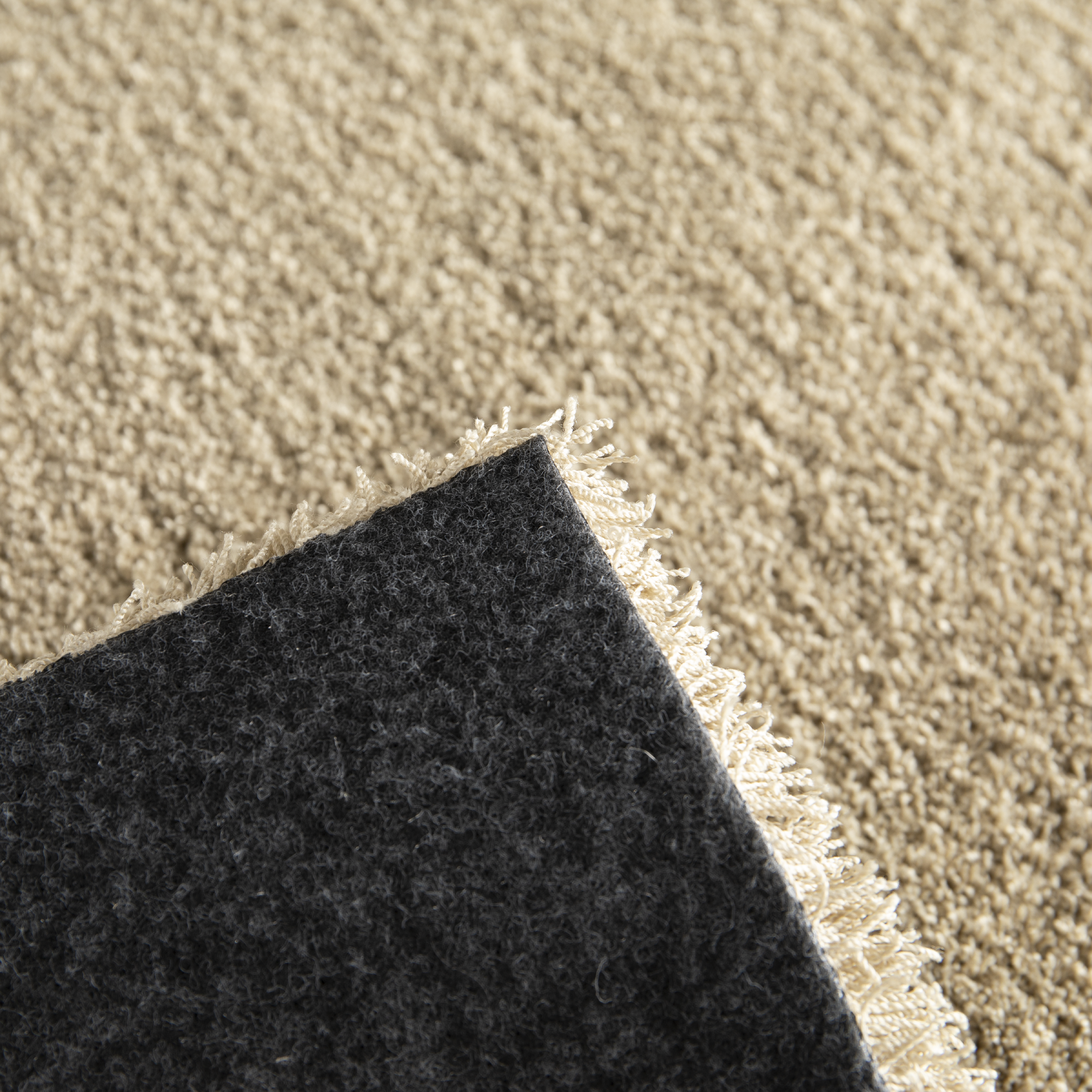 INSPIRE - Alfombra beige rectangular TONY - Alfombra para sala de estar - Alfombra de dormitorio de pelo corto - Suave - 2300gsm - 22mm x W.120cm x - 9