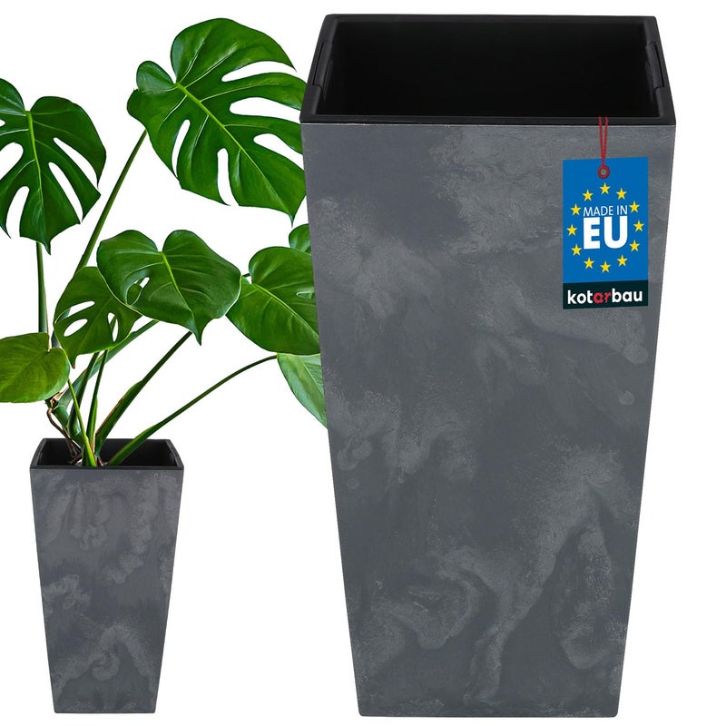 Doniczka donica wkładem osłona osłonka kwiaty rośliny marengo 295x295x550mm - KOTARBAU