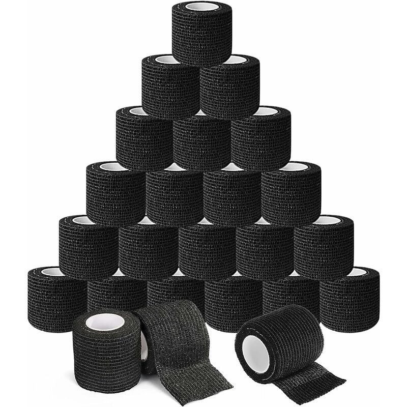 Owijka z taśmy grip, 24 rolki (5 cm x 4,5 m) wodoodpornych i elastycznych taśm samoprzylepnych do chwytania maszyny, spo