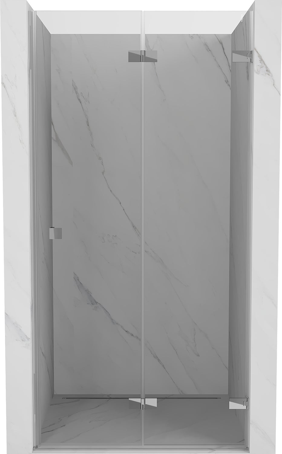 Mexen Lunar-F drzwi prysznicowe składane prawe 70 cm, transparent, chrom - 836-070-000-01-00-P