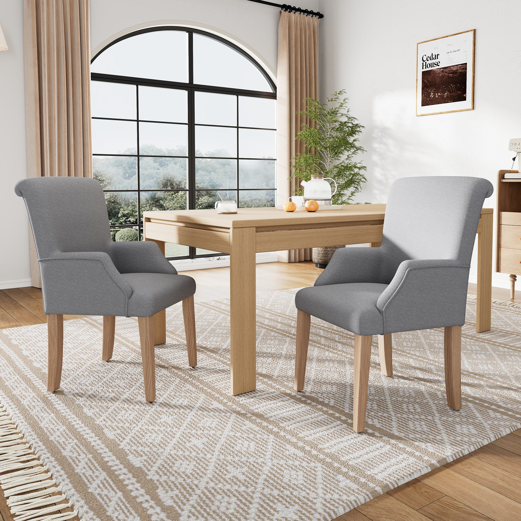 Lot De 2 Chaises De Salle à Manger - Tissu Velours Gris - Chaise Avec Accoudoirs Et Pieds En Metal Dore Lot De 2 Chaises De Salle à Manger - Tissu Velours Gris - Chaise Avec Accoudoirs Et Pieds En Metal Dore