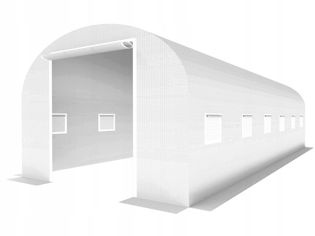 Duży tunel foliowy ogrodowy 6x3 szklarnia warzywa namiot XXL 18m2 biały UV4