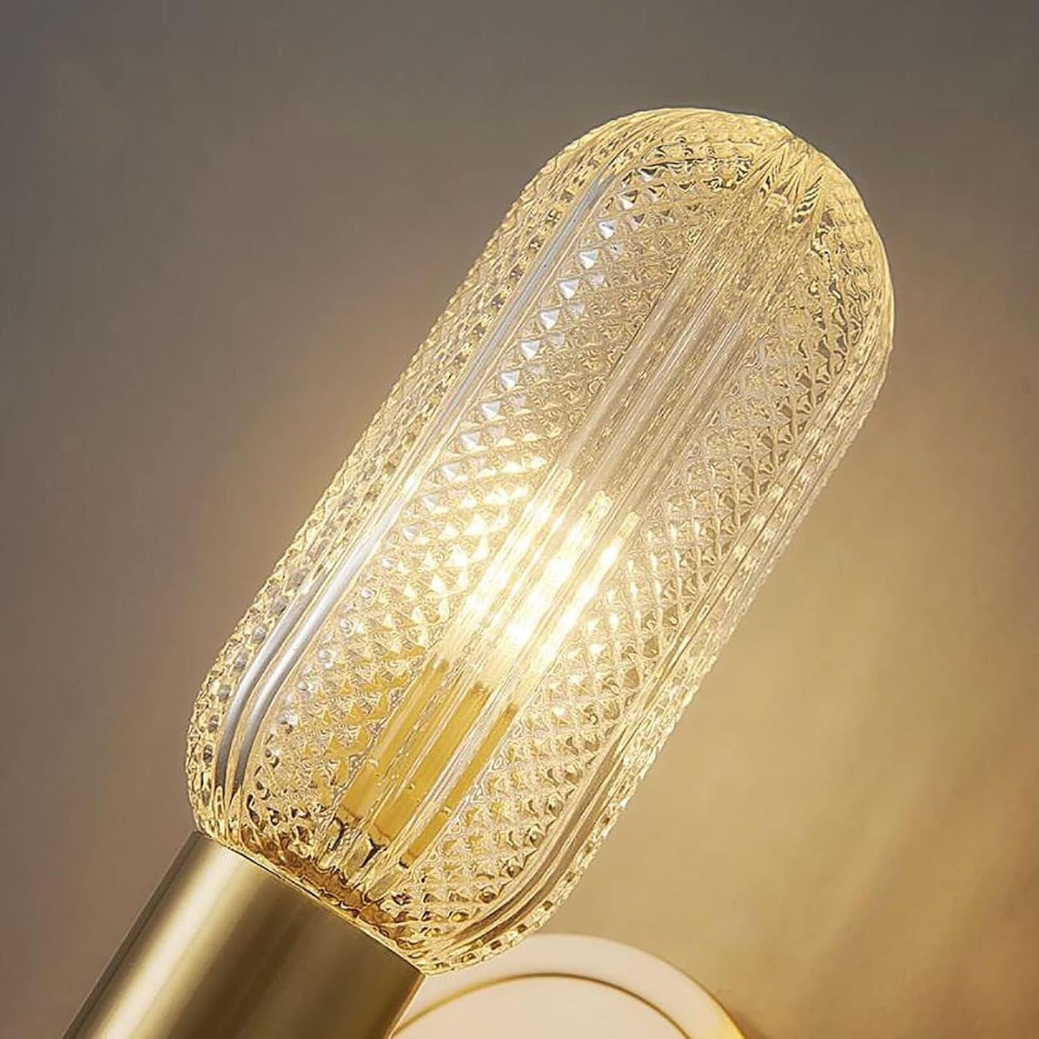 Kitchen Faucet Lumière Verre cuivre Applexion Moderne Haut en Bas, à têtes avec Une Prise bulbe G9 U2013 Lampe Murale intérieure élégante pour Chambre - 5