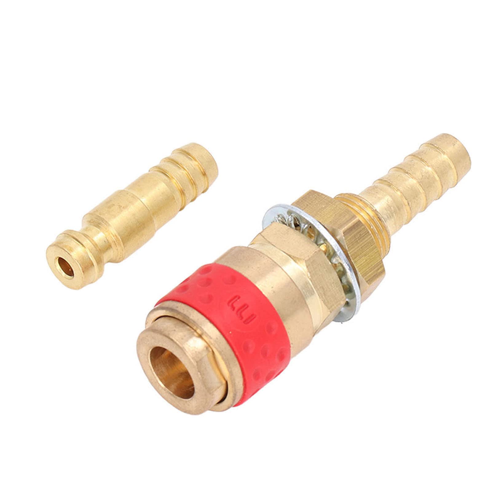 Raccord Rapide Argon Doré M8/M7 – Connecteur Gaz TIG/MIG Pour Torches SR WP 9 17 18 26 – Étanchéité Parfaite