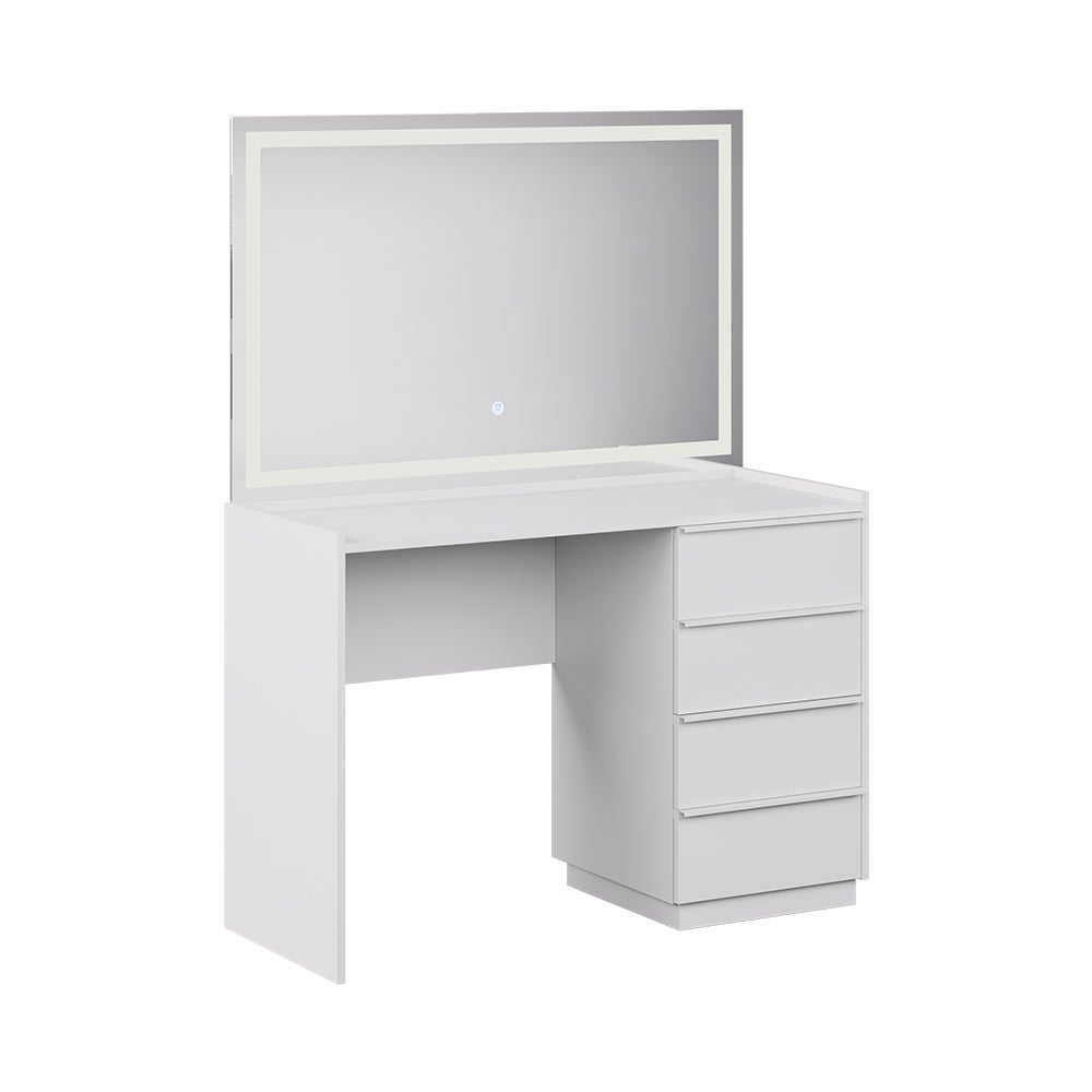 Vicco Stół toaletowy Viktoria, Biały, 110 cm z lustrem LED