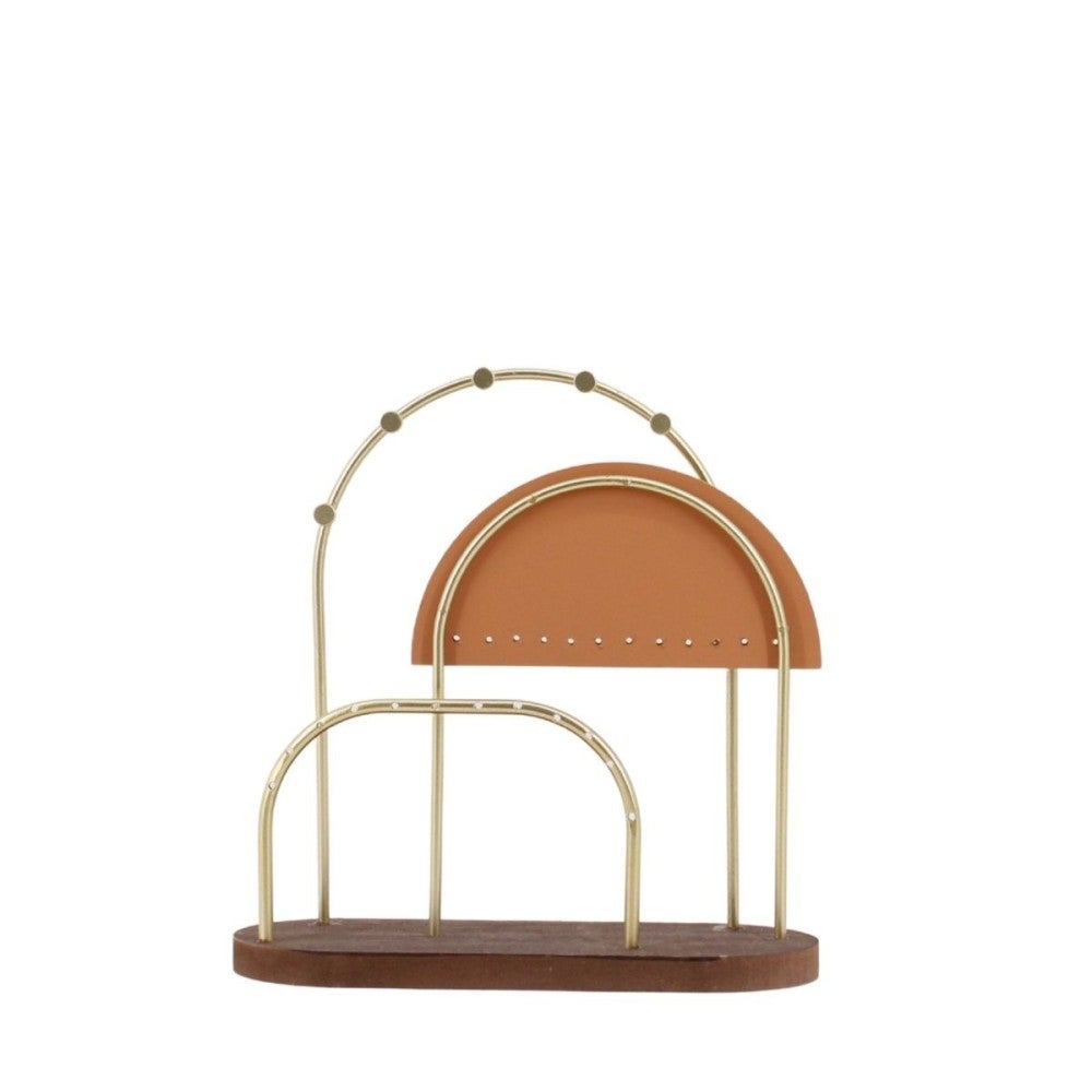 Porte bijoux arches métal doré 20cm - Azao - 5