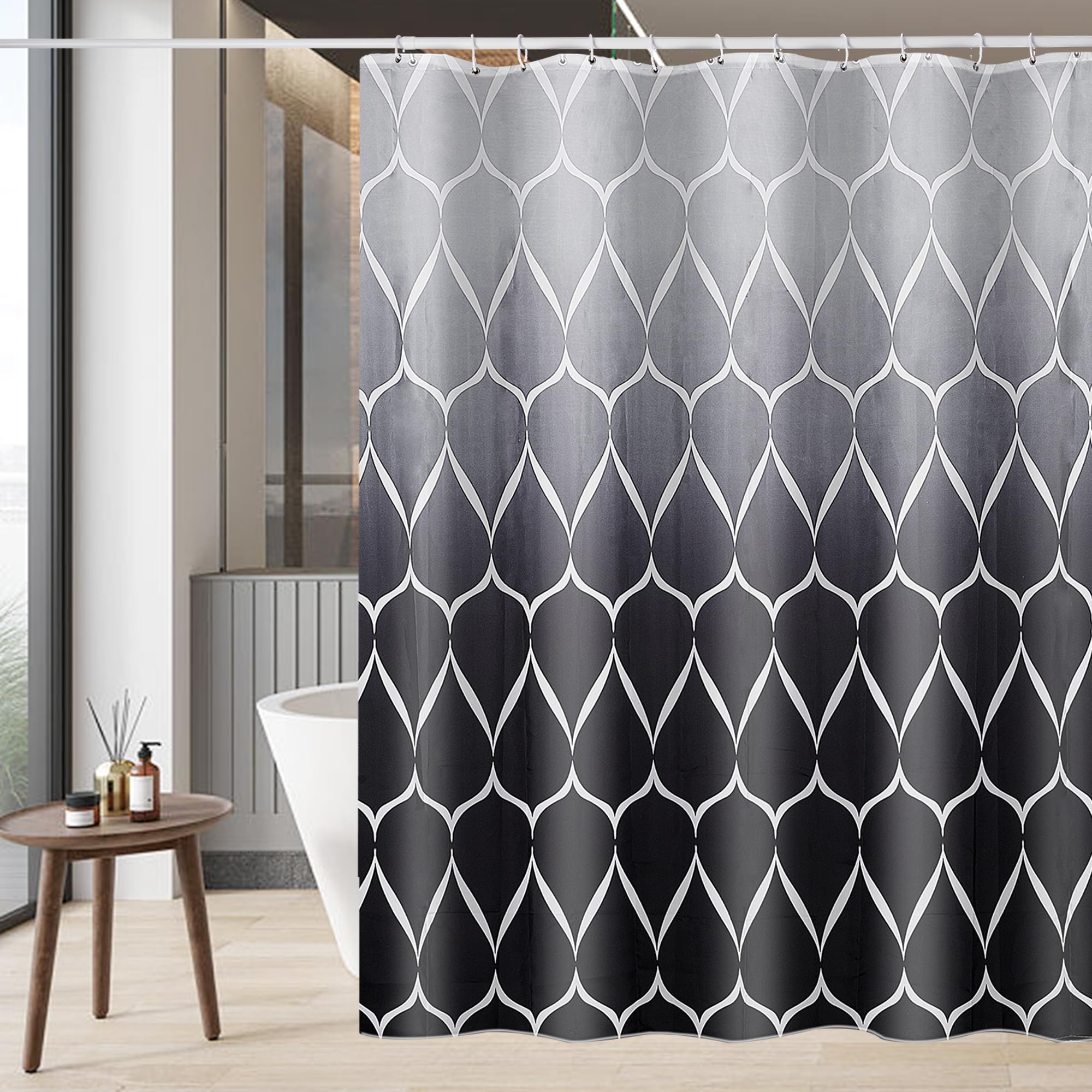 Gibelle Cortina De Ducha Extralarga De 72 X 84 Pulgadas