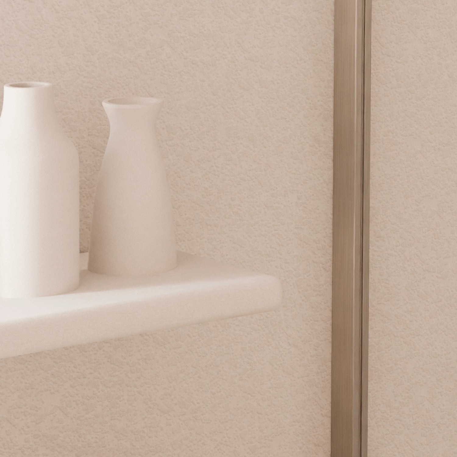 Mampara de ducha frontal corredera + fijo, con perfil inferior, Vidrio de seguridad 6mm antical, 113,5 a 118 cm x 195cm alto, REVERSIBLE, Plata - 6