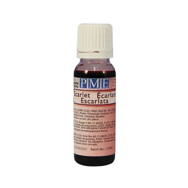 Colorante alimentare per aerografo 25 ml Rosso scarlatto