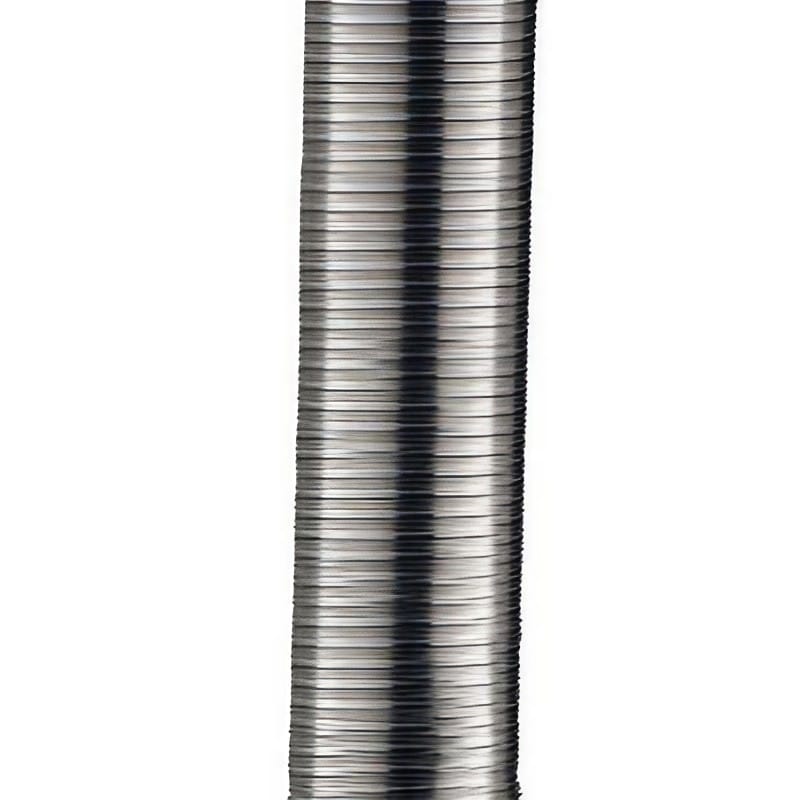 Kit numéro 1 raccordement mural conduit tubage + émaillé pour poêles à bois - Poujoulat - D.150mm - Flexible 5m - 3