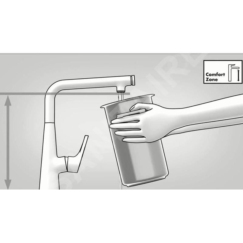 hansgrohe Metris Select Mitigeur monocommande de cuisine 260, 1jet, 14847000, 14847000, Colorazione: cromo - 5