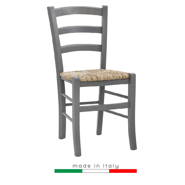 Chaise couleur Venezia | Gris paille colorée maison en bois bar ferme