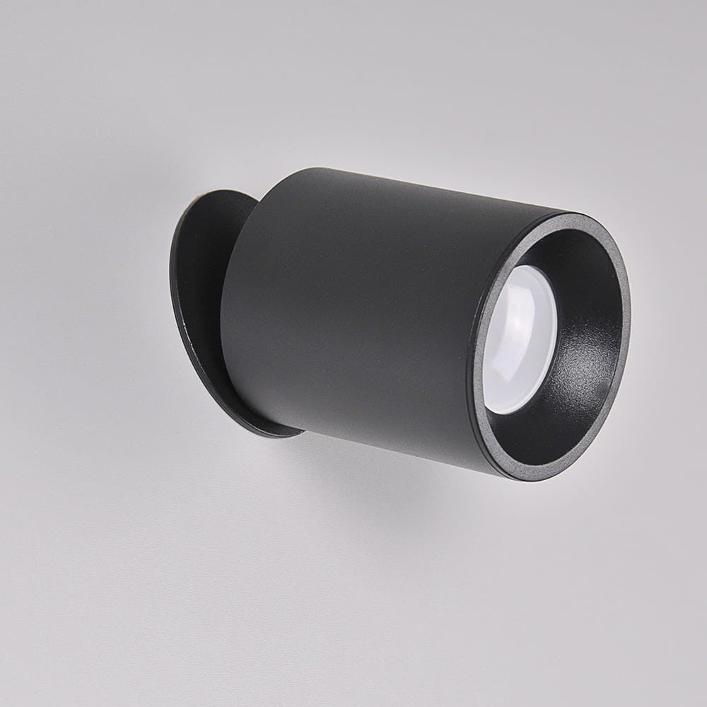Oprawa sufitowa wpuszczana podtynkowa Pallas czarna 1xGU10x10W okrągła ruchoma IP20 wym: 13,7 x 8,2 x 8,2 cm aluminium Polux - 5