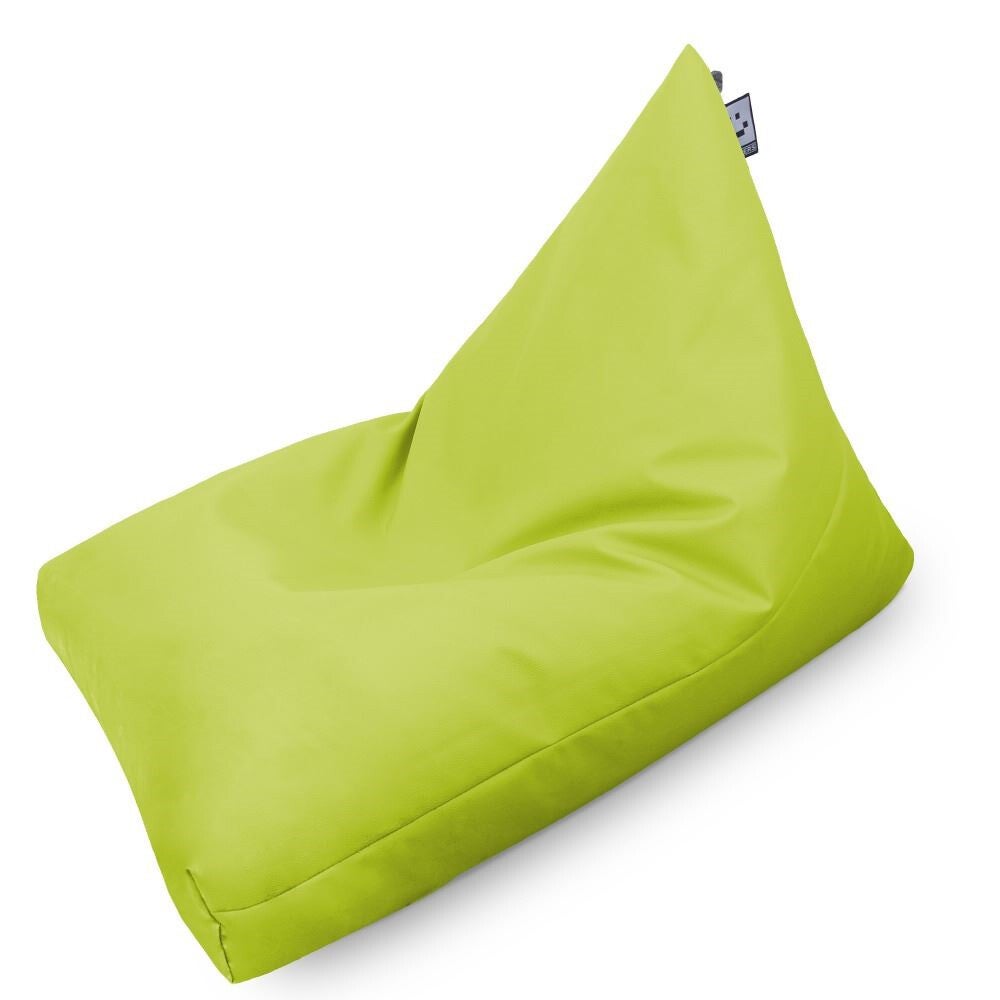 Pouf Pyramide Similicuir Indoor Vert XL - 2